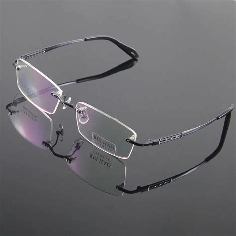 designer rimless glasses for men